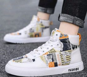 Graffiti high top shoes
