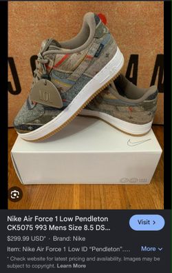 Nike Air Force 1 Pendleton custom sneakers limited edition