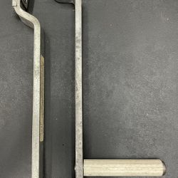 Two Boat Trailer Winch Handles, one with Spring Lock