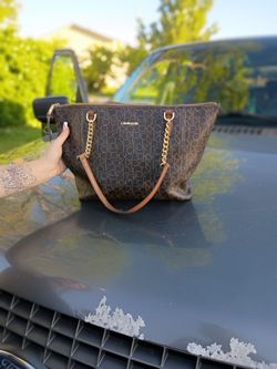Calvin Klein leather tote