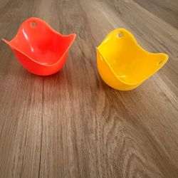 Silicone egg poacher cups set of 2