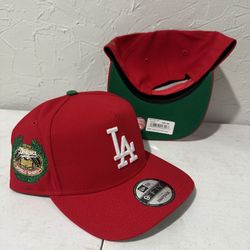MLB New Era Los Angeles Dodgers Red World Series Patch 9fifty A Frame SnapBack Hat