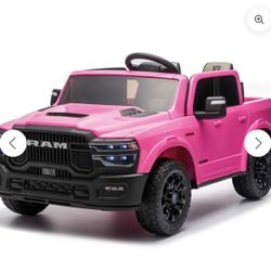 Kids Ride On Toy 24v Dodge Ram 2500 Ride On Pink Truck Brand New In Box