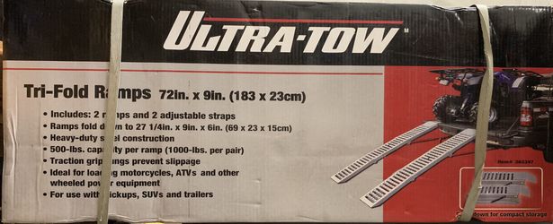 UltraTow trifold 1000 pound rated ramps