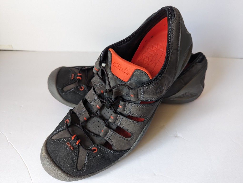 Men's 11-12 Clarks As New Sandals Closed Toe Hiking Keen Merrell REI Salomon Water Boat Deck Sperry Leather Waterproof Oboz Vasque