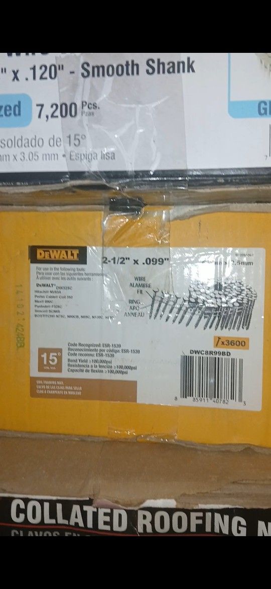 DEWALT

2-1/2 in. Metal Coil Nails 