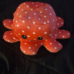 octopus tie dye reversible plush