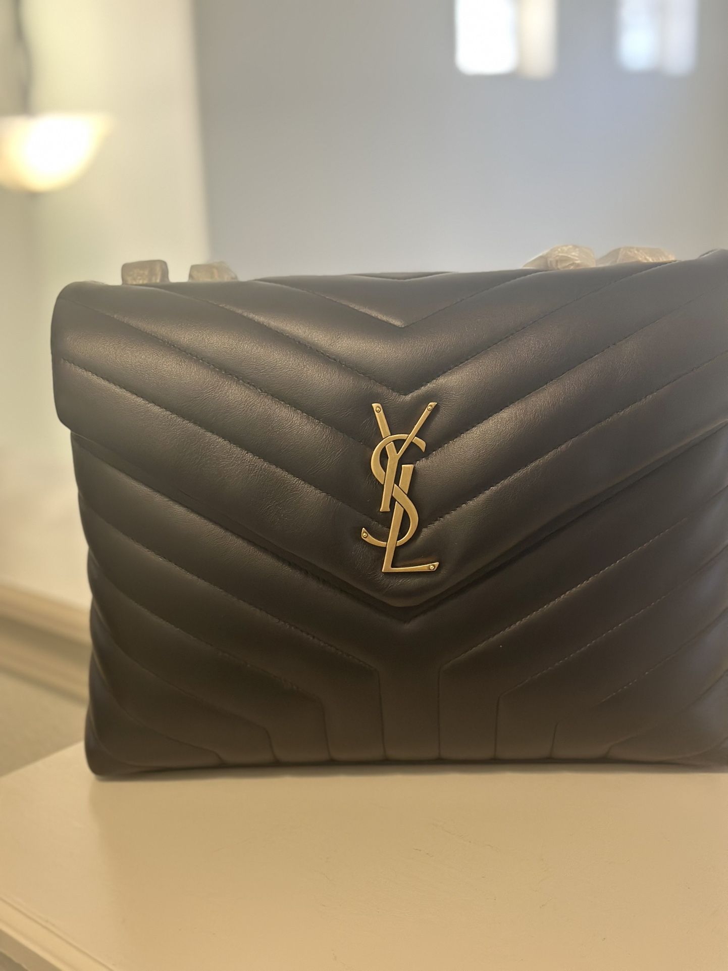 Saint Laurent Lou Lou medium New Authentic Black Chevron