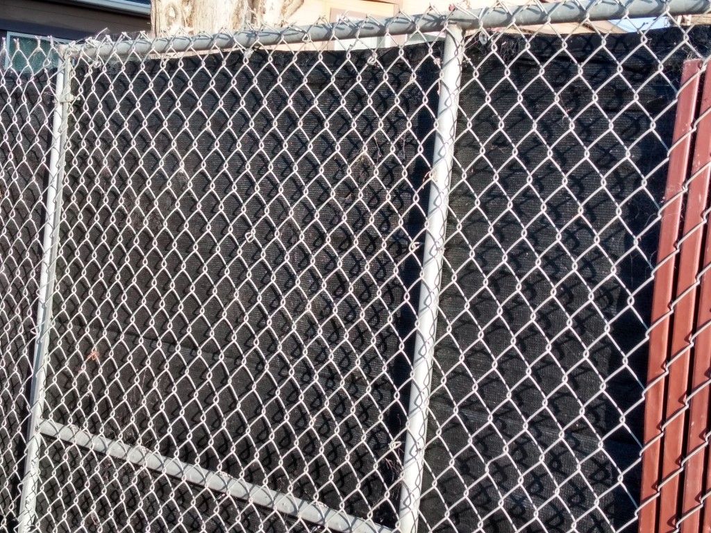 Chain link fence section