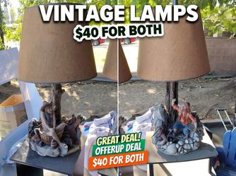 2 vintage lamps