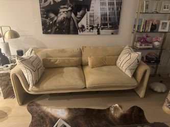 Modern Glam Sculptural Couch