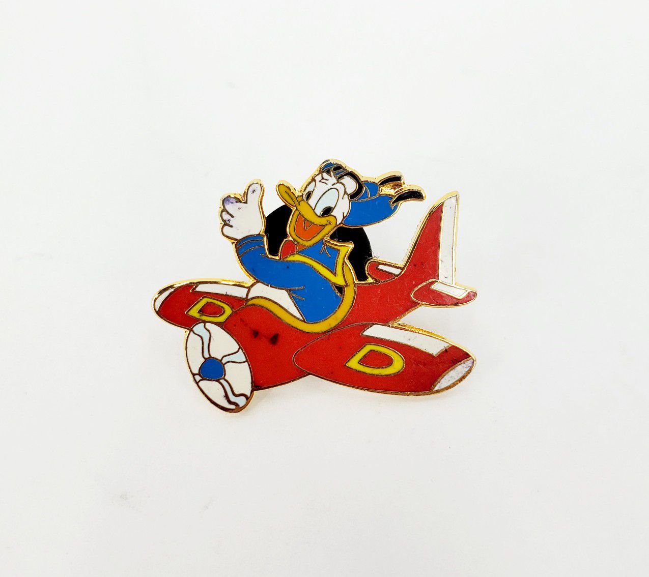 Disney Donald Duck in Red Airplane (Travel Co.) Trading Pin