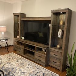 TV stand and shells