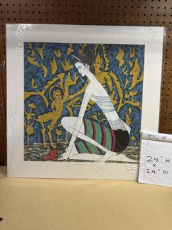 Framed Abstract Painting