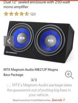 Magnum 10 Sub And Amp Combo Loaded Subwoofer Magnum 10 Inch Sub