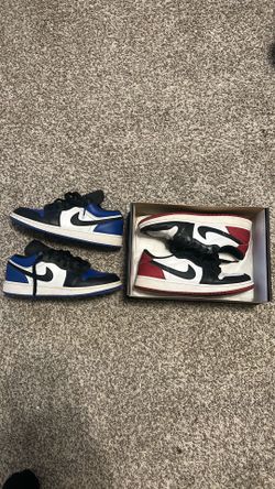 Air Jordan 1 low both size 7y