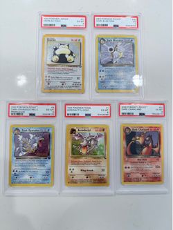 Collectible Pokémon cards PSA graded