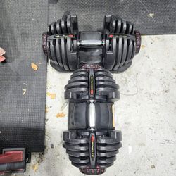 Bowflex 90lb pair adjustable dumbbells