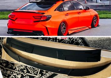 Trunk and Roof Spoiler for Honda Accord 2018-2022 Highkick Gloss Black