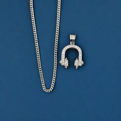 Stainless Steel Pendent And Chain 24"