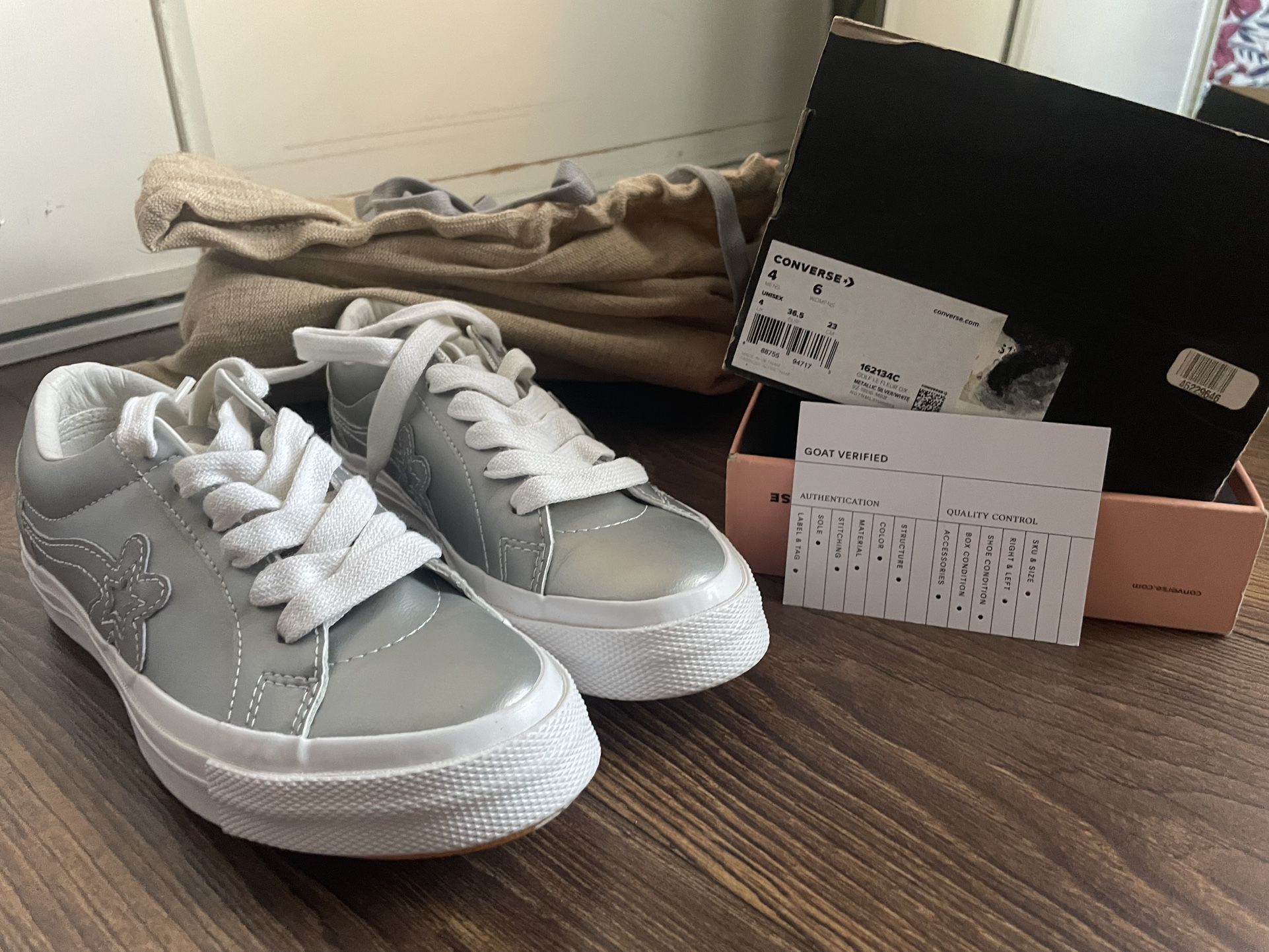 Converse One Star Ox Golf Le Fleur Ox Metallic Silver 4M/6W TYLER THE CREATOR