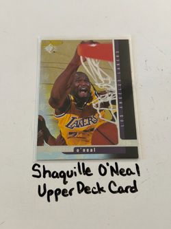 Shaquille O’Neal Los Angeles Lakers Hall of Fame Center Upper Deck Card.