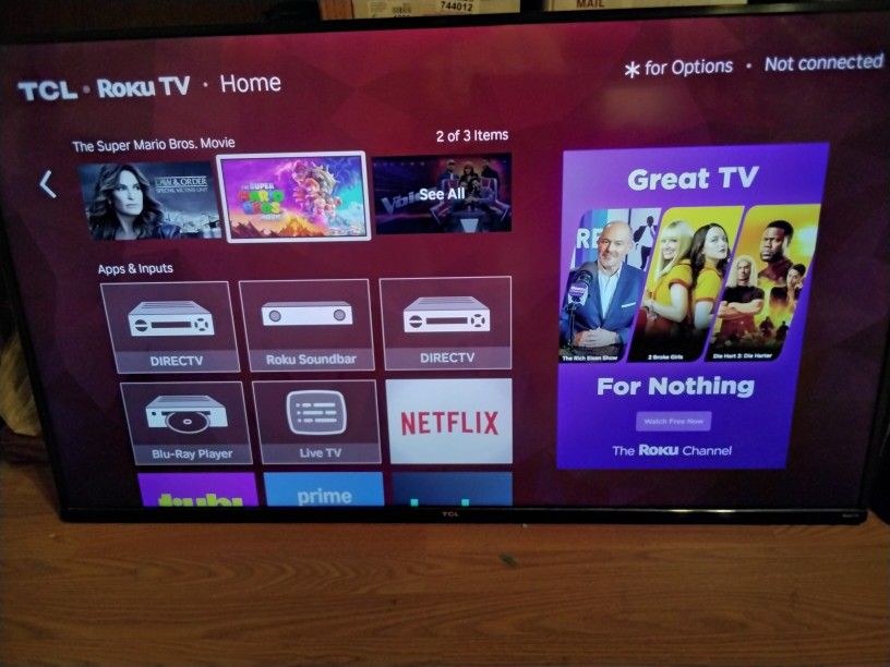 TCL Roku 50in Smart TV & Soundbar