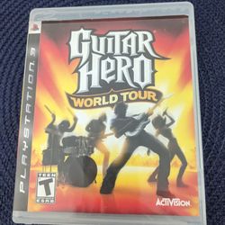 PS3 Guitar Hero World Tour Game