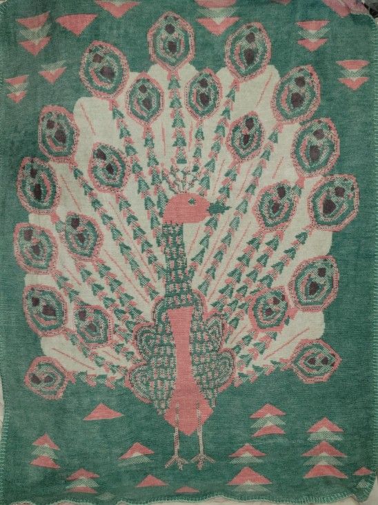 Justina Blakeney Jungalino Peacock Baby Blanket Pottery Barn