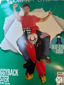 Morph Piggyback Jester Halloween Costume