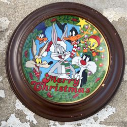 Looney Tunes Merry Christmas Limited Edition Collectors Plate 1991 Warner Bros.