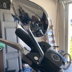 Chrome Harley Mirrors