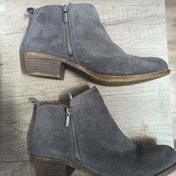 Lucky Brand, Leather Suede Booties, 8