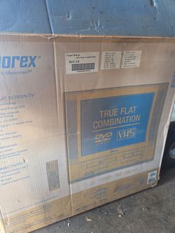 Vintage Memorex True Flat Screen TV DVD VHS Combo