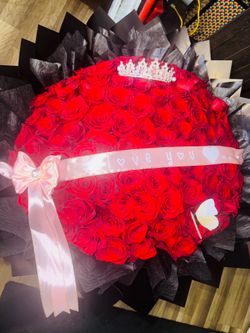 100 red roses