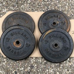 Vintage Billard Barbell Plates