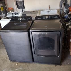 Samsung Stainless Steel Washer And Electric Dryer Large Capacity 