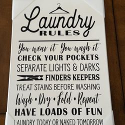 Laundry Sign 