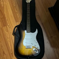 Fender Stratocaster with Amplifier