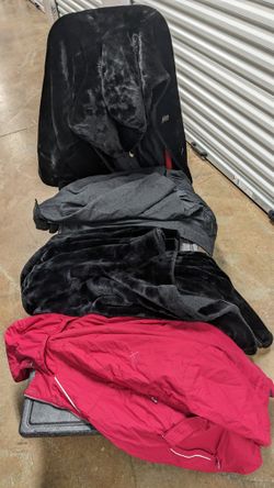 Group Of 4 Coats-2 Faux (AKA Fake) Furs, One Is Hooded, Wool Coat And One Medium Weight!!! 