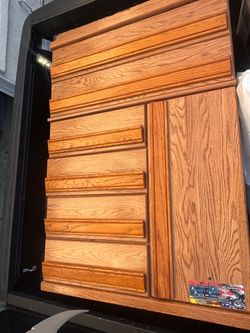 Oak Wood Dresser Cabinet Door Panel
