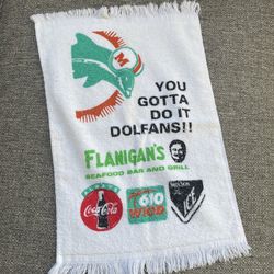 Vintage Miami dolphins Sponcer hand towel