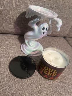 Bath & Body Works ghost candle holder and candle