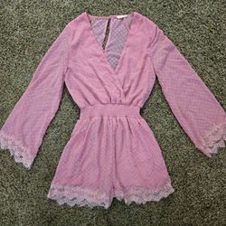  Long Sleeve Romper Small