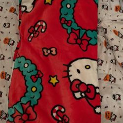 Christmas Hello Kitty Blanket