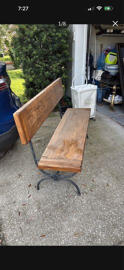 Vintage cast iron  bench