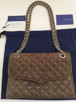 Rebecca Minkoff Quilted Studded Leather Bag, Medium 