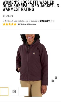 Carhartt Women s Sherpa Lined Sandstone Sierra Jacket for Sale in Bellevue WA OfferUp