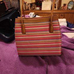 Striped Shoulder Bag