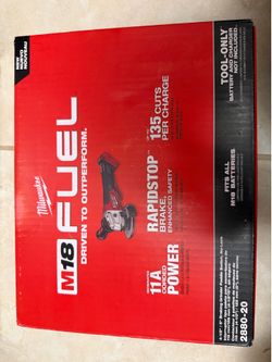 M18 FUEL 18V Lithium-Ion Brushless Cordless 4-1/2 in./5 in. Grinder w/Paddle Switch (Tool-Only)